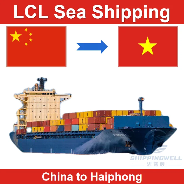 Cheap and Fast Sea Freight Shipping LCL From Shenzhen Guangzhou China to Haiphong Vietnam by Door to Door and Customs Clearance