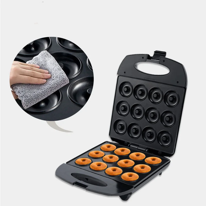 Мини-пончик 220 В Электрический 1200 Вт с антипригарным покрытием кухонный пончик производитель детских закусок десертов завтрак делает 12 пончиков