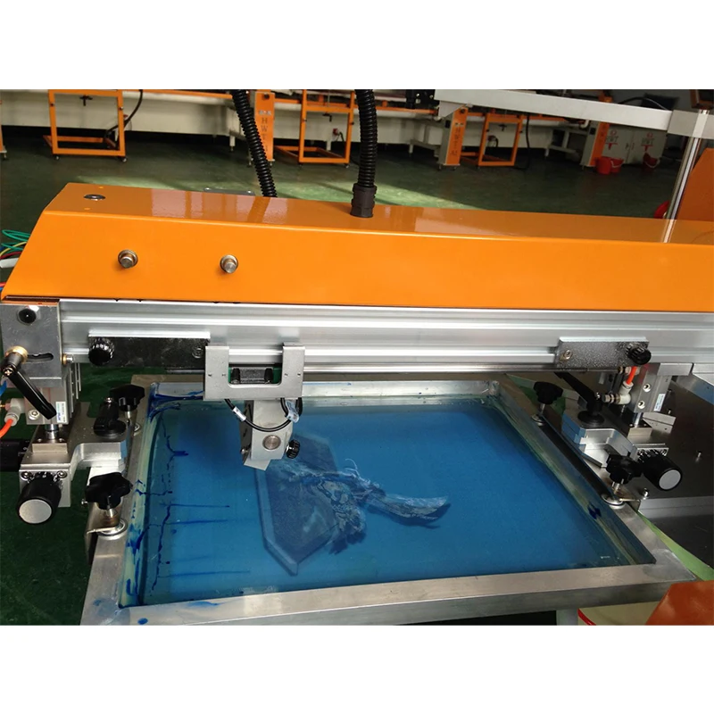 Automatic Screen Printing Machine 4 colors T-Shirt screen printer with oven