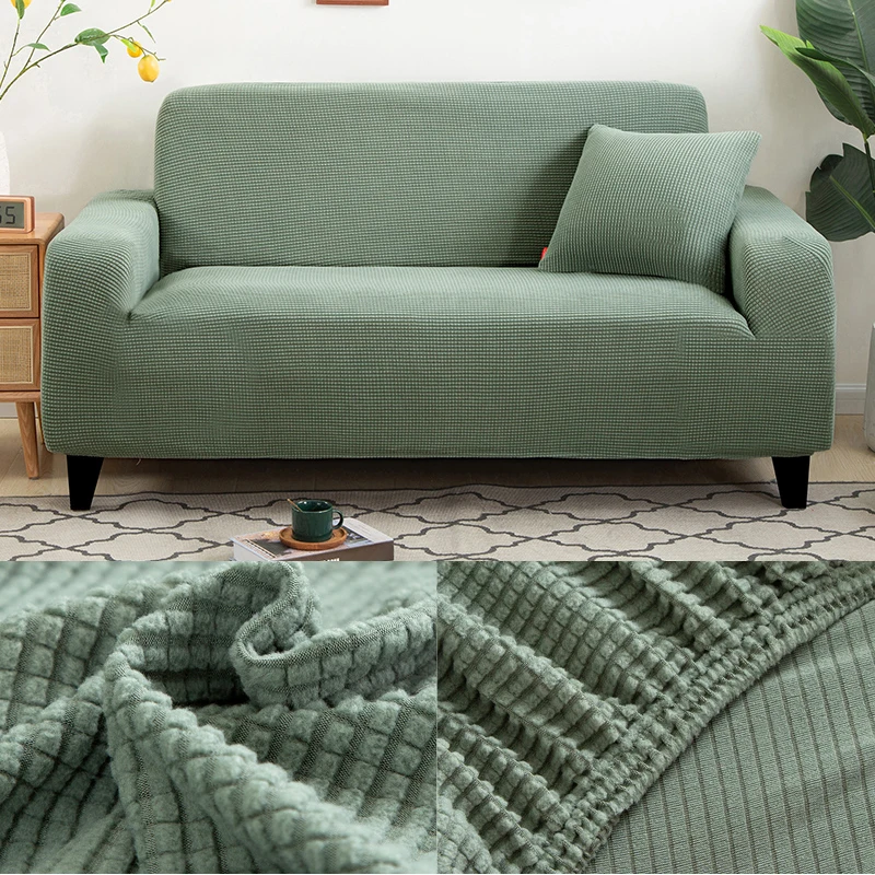 Thick sofa protector Jacquard solid printed sofa covers for living room couch cover corner sofa covers