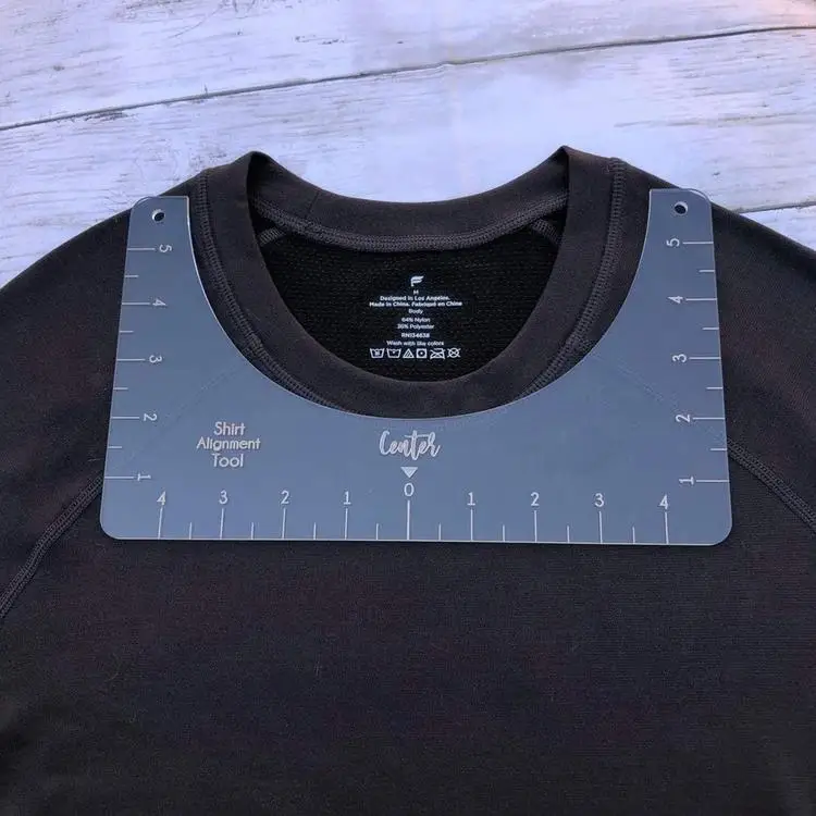 
PVC T-shirt Ruler Guide High-quality Lightweight Calibration Tool Precision Portable Shirt Alignment Tool Sewing Fixed Ruler 