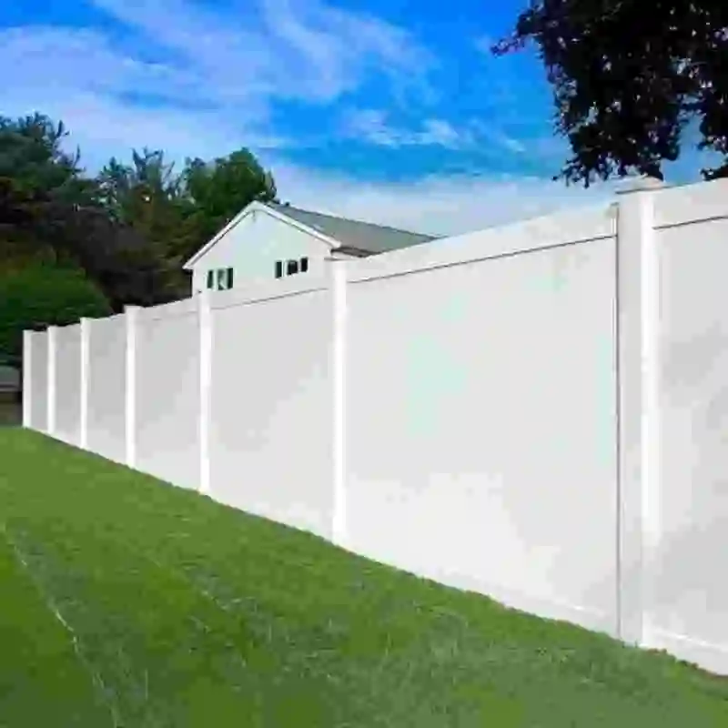 6 футов. H X8FT. W белый безопасный виниловый ПВХ пластиковый забор для дома и сада
