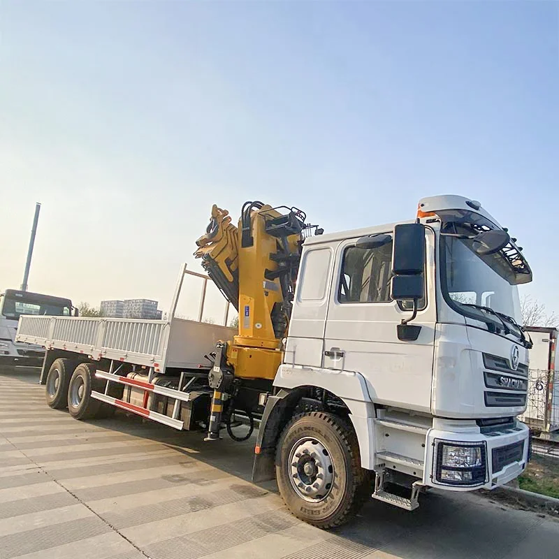 Shacman  6X4 14ton 16ton Folding Boom Crane Straight Mounted Crane Truck