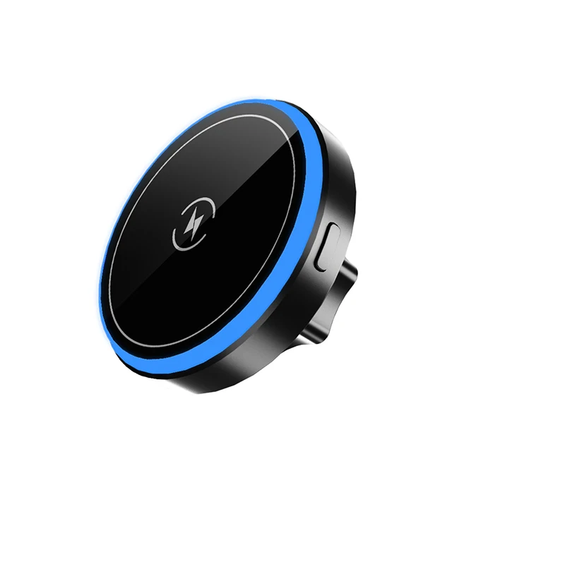 Upgraded magnetic car phone bracket car cooling wireless charging phone holder Tesla rotation car charger for new energy motors