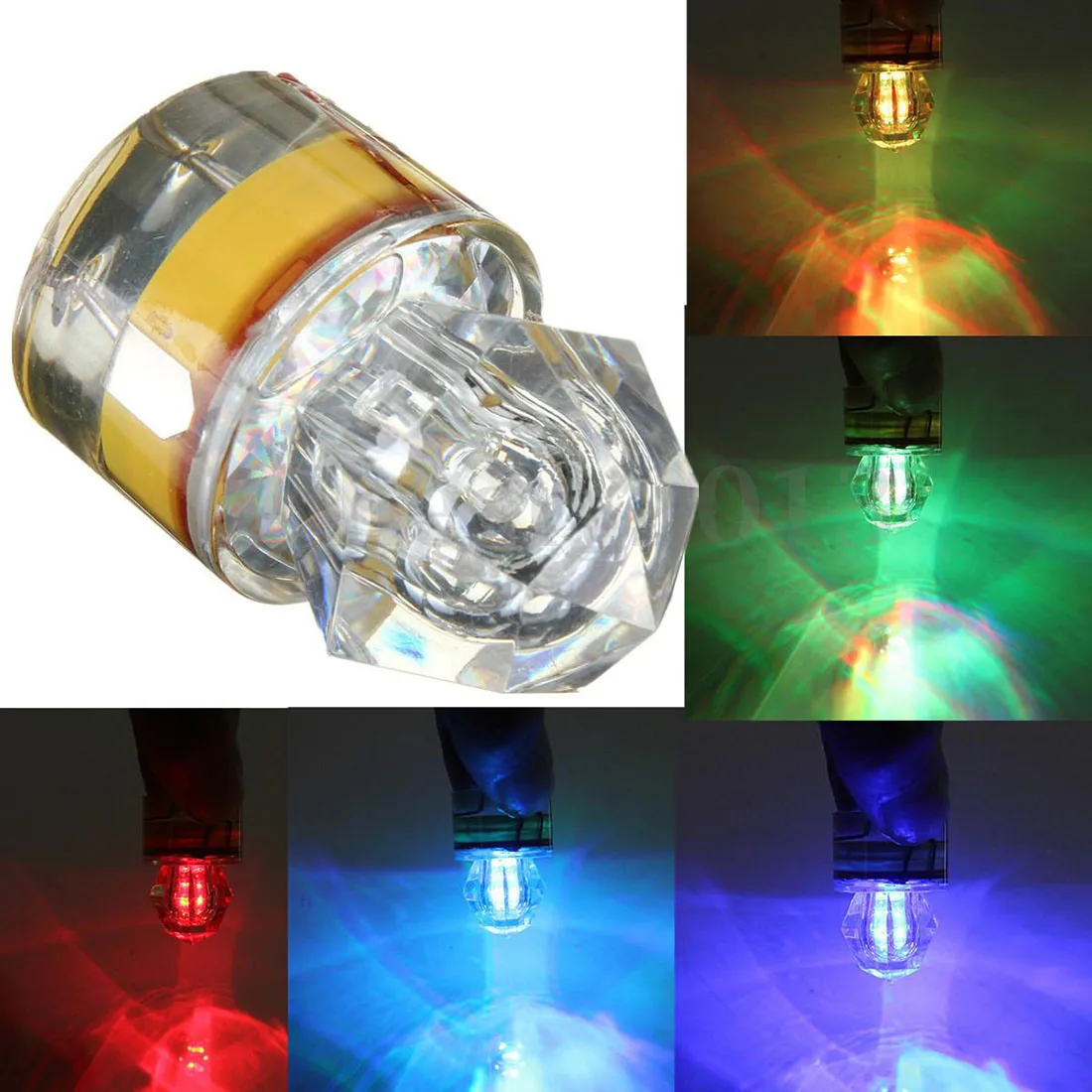 Customization Flash Fishing Light LED Deep Drop Underwater Diamond Lamp Squid Strobe Bait Lure lights