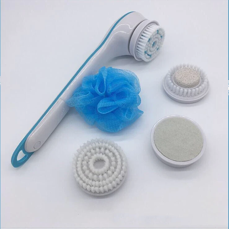 
Low price wholesale waterproof electric massage bath brush multi-functional long handle brush back rub bath brush 