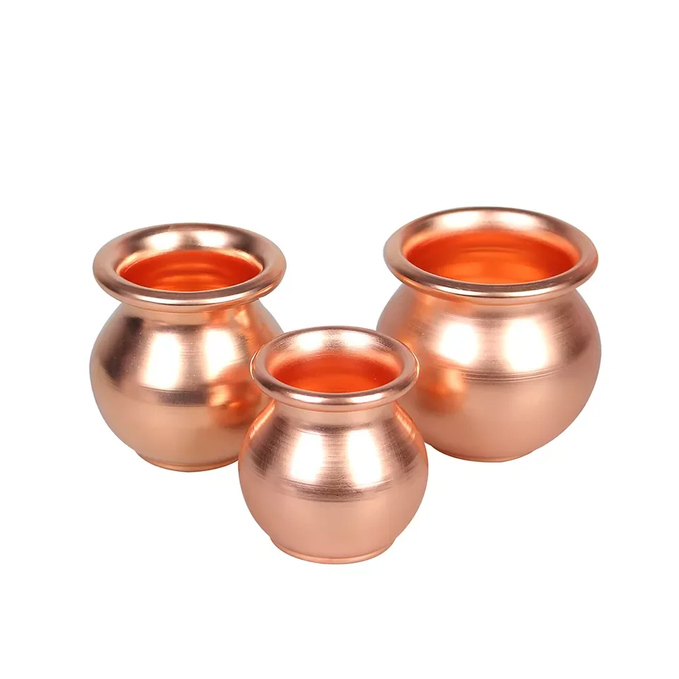 Medium Size 7cm  For Personal Care Vacuum Moxibustion Brass Cup Cupping Therapy Remove Dampness Red Copper Cupping Device