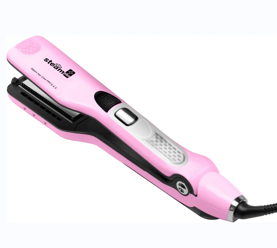 Salon use Vapor Pod Fast Steamer Flat Iron Titanium Tourmaline Coating Professional Steam Hair Straightener