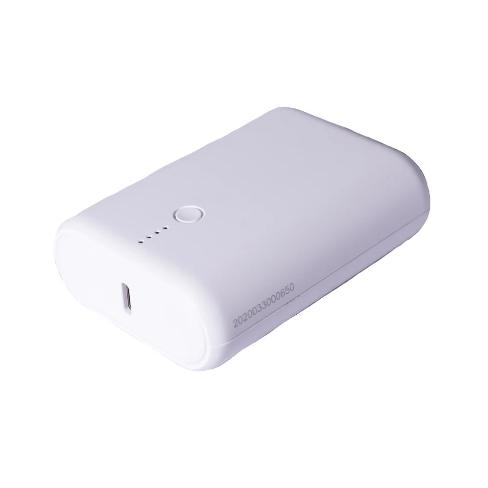 Hot selling compact white power bank 10000mAh fast charging power bank