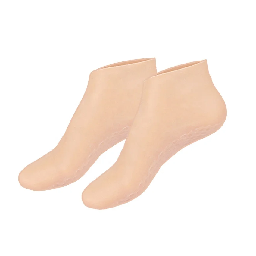 Silicone Moisturizing Socks Aloe Socks Silicone Gel Heel Socks for Women Men Dry Cracked Foot Skin HA01231