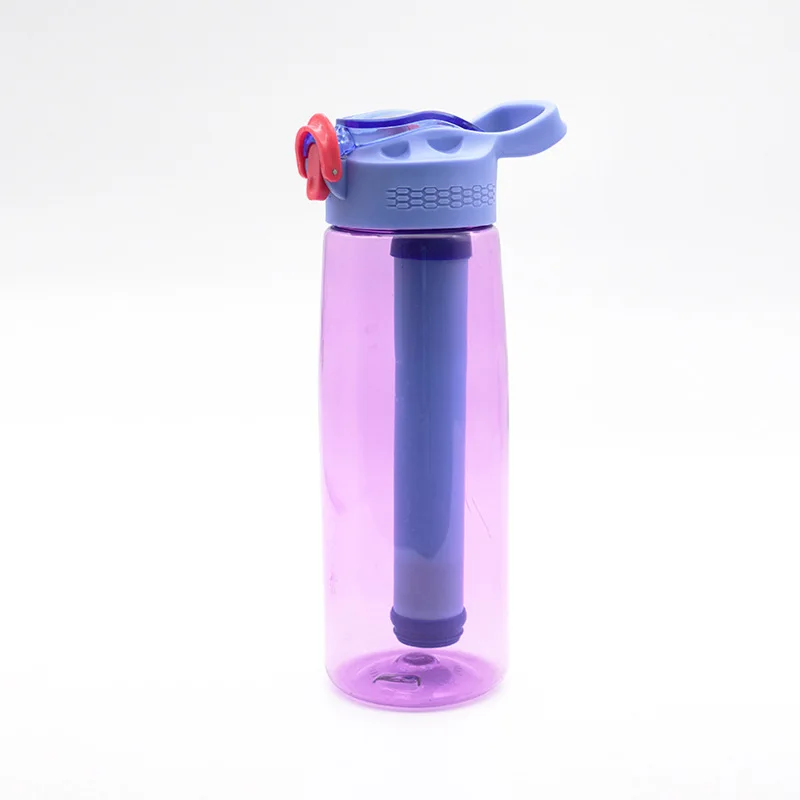 Wholesale Portable Water Bottle with Filter Straw Sports Filters Water Drinking Bottles