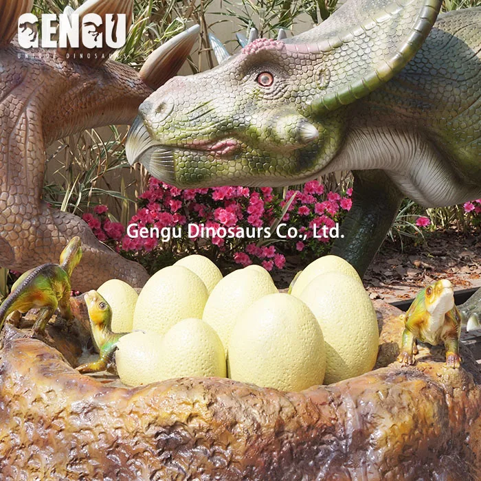 Zigong dinosaur factory for fiberglass egg dinosaur model