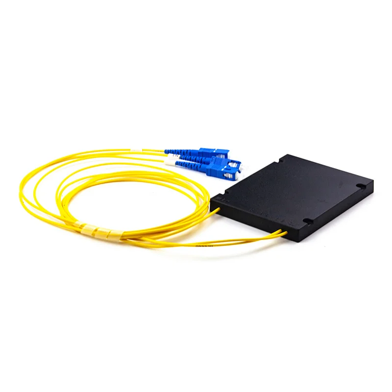 ABS Plastic Box Type Fiber Optic PLC Splitter With SC/APC LC/APC Connector For FTTH factory price  1x4 1x8 1x16