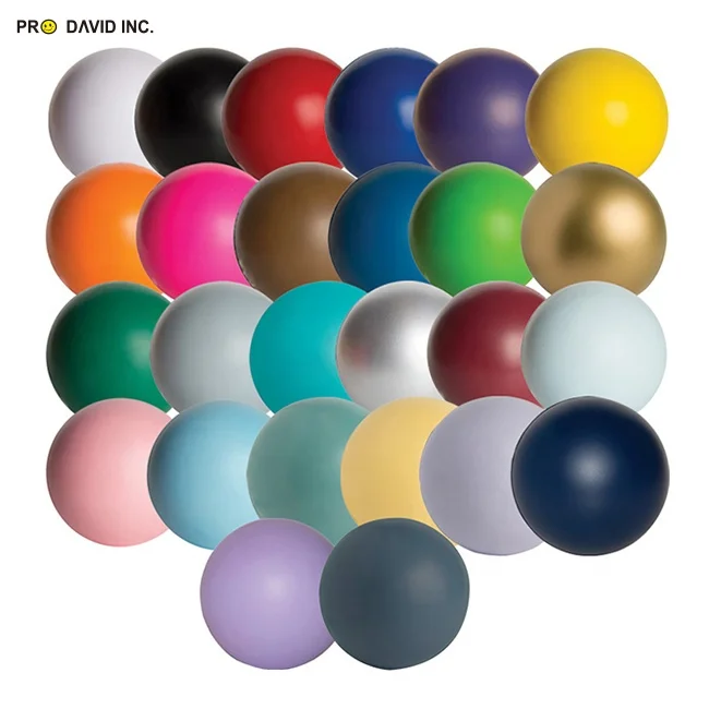 RTS Hot selling Promotional PU foam Plain Round Shape Anti Stress Ball