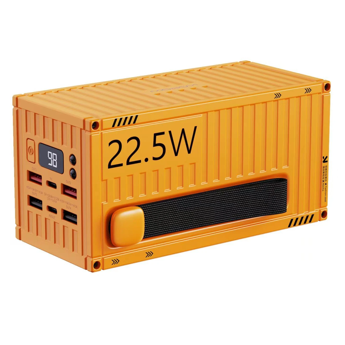 Container shape fast charging travel power bank 50000mah power bank fast charging for cell phone universal smart phone