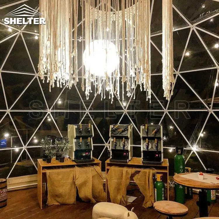 6m Transparent Garden Igloo Dome Tent Outdoor Restaurant Geodesic Dome Clear Igloo Tent For Sale