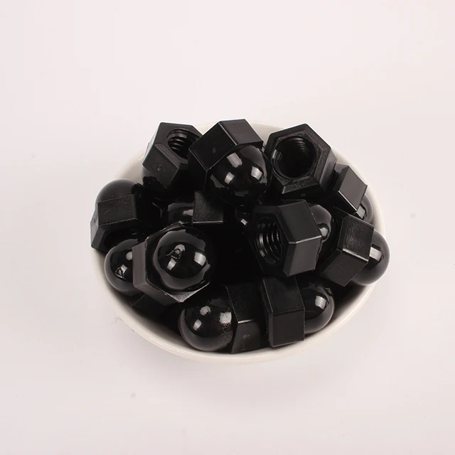 Wholesale High Quality Plastic Polyamide Nylon Lock Nut PC PVC Nut Pa66 White/Black Plastic Hexagon Nut