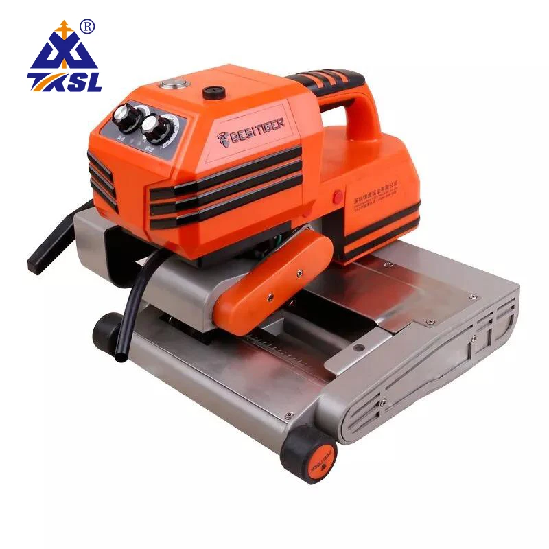 Fully Steel press wheel automatic geotextile membrane drainage board double track climbing welding machine