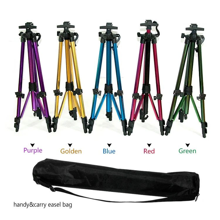Aluminum Easel Stand Adjustable Height from 22-66 inch Tripod Easel for Painting and Display with a Carrying Bag