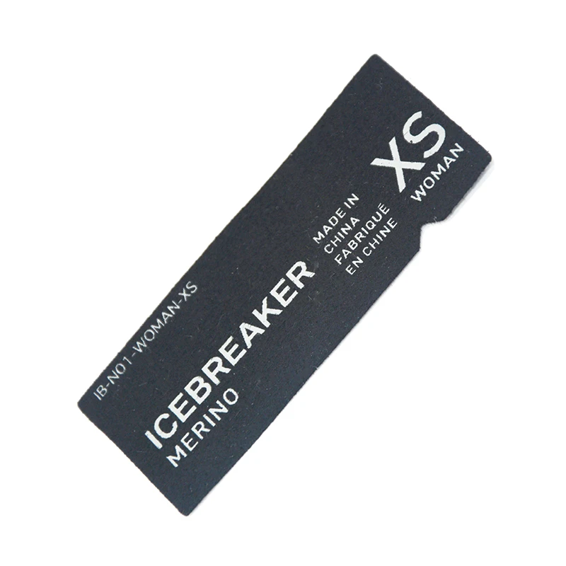 wholesale printed suede wash care label size satin label for jackets apparel clothing