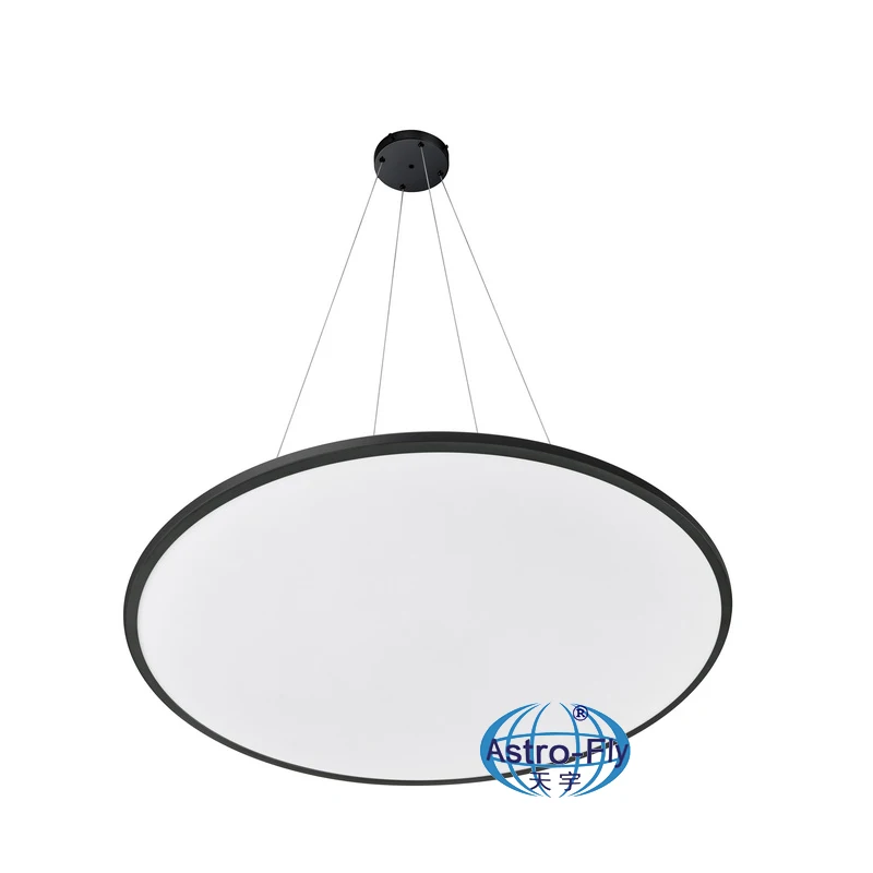 Suspended Ceiling Panels Light 100-180lm/W 20-90W PMMA LGP Flicker-Free 80-93Ra 2021 New Dimmable D300 Round LED Panel light