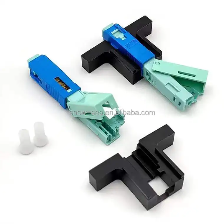 FTTH Passive SC/UPC SC/APC Quick Field Assemble Wedge T Click Type Fiber Optic Fast Connector