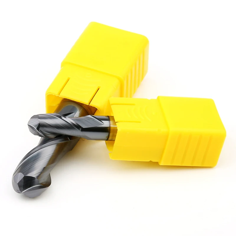 BWIN Two Flutes Ball Nose End Mill HRC 45 Round Spherical Ballnose Milling Cutter For Wood Machine