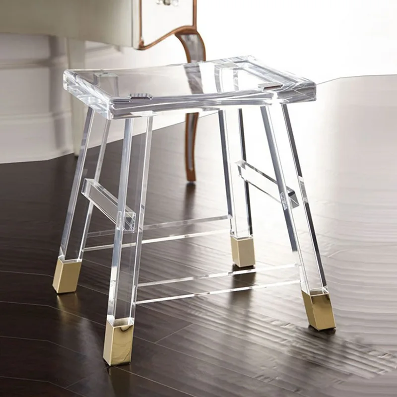 Transparent Acrylic Backless Bar Leisure bar Chair high stool