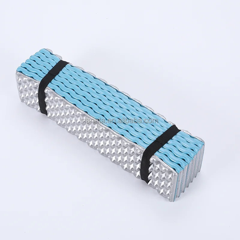 Egg nest honeycomb concave XPE foam folding pad outdoor aluminum film camping foam sleeping mat  waterproof camping mat