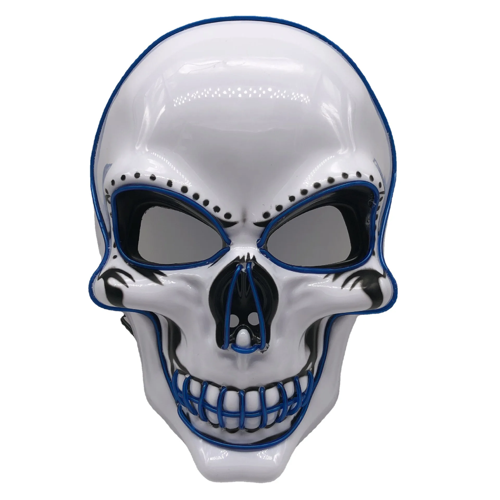 2022 Hot Selling Halloween LED Lighting Party Masks Horror Ghost Head Mask