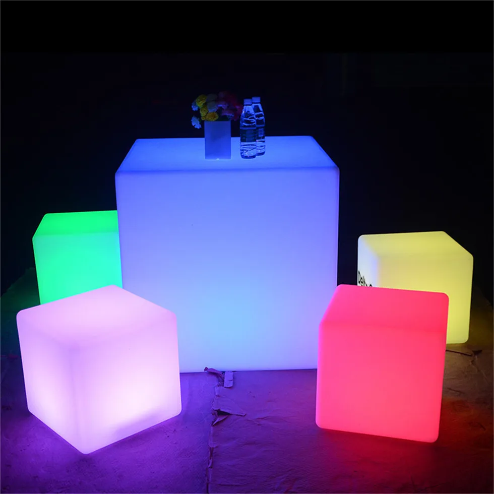 led bar furniture sofa sets hookah lounge furniture nightclub led cocktail tables party bar led cube chair stool patio furniture