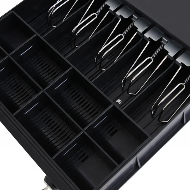 cash register parts cash drawer pos metal cashbox with metal clip