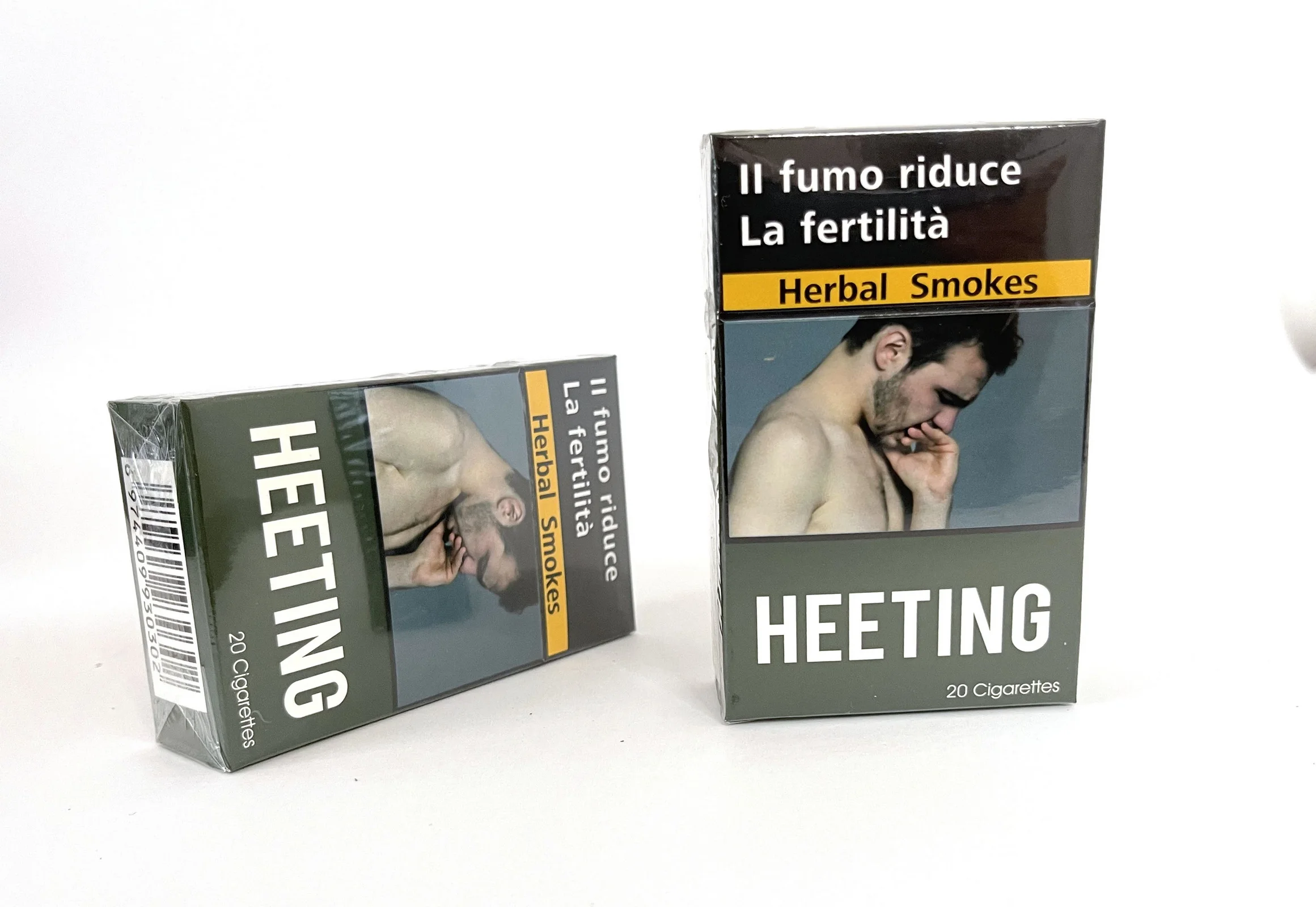 Offset Printing Red Empty Cigarette Pack Box with Customized Packaging