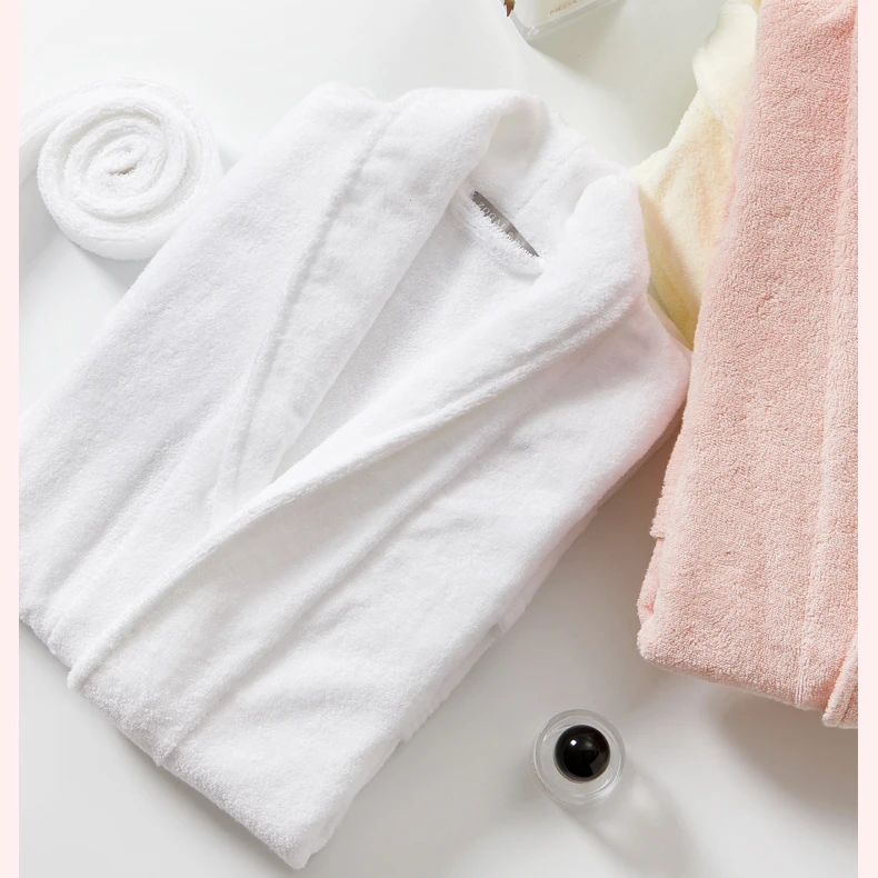 Wholesale bathroom towel bath robe spa hotel terry plush bath adult shower towel bath robes for women