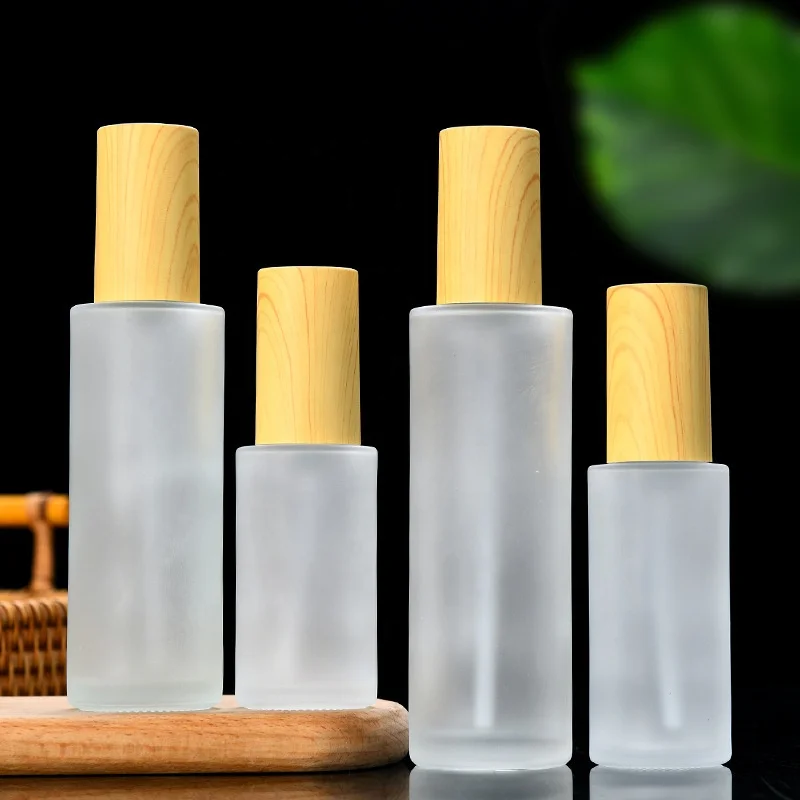 LZ Pack 20ml 30ml 40ml 50ml 60ml 80ml 100ml 120ml Customized Lotion Bottle Frosted Glass Perfume Spray Bottle With Pump