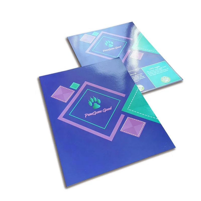 Zuoluo File Folder with Quality Paper Custom Design A4 Size Presentation Folder with 300gsm Art Paper