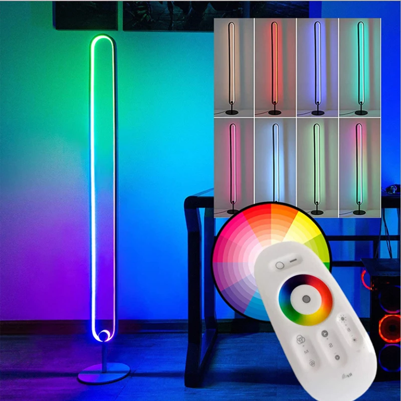 Home Decorations  Living Room Bedroom Floor Modern Table Lamp Smart APP Lamp Remote Control Night Light Rgb Standing Lamps