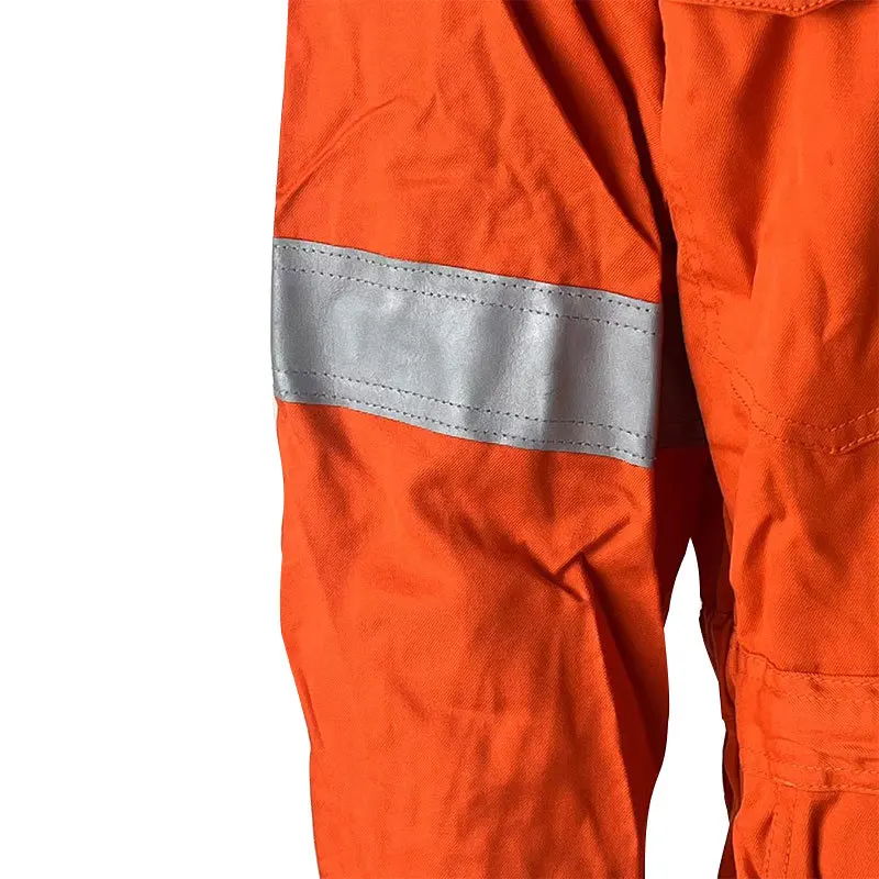 OEM Fire Retardant Work Coverall Dust-Proof Safety Uniforms Reflective Work Pants with Hand Drawn & Embossed Printing