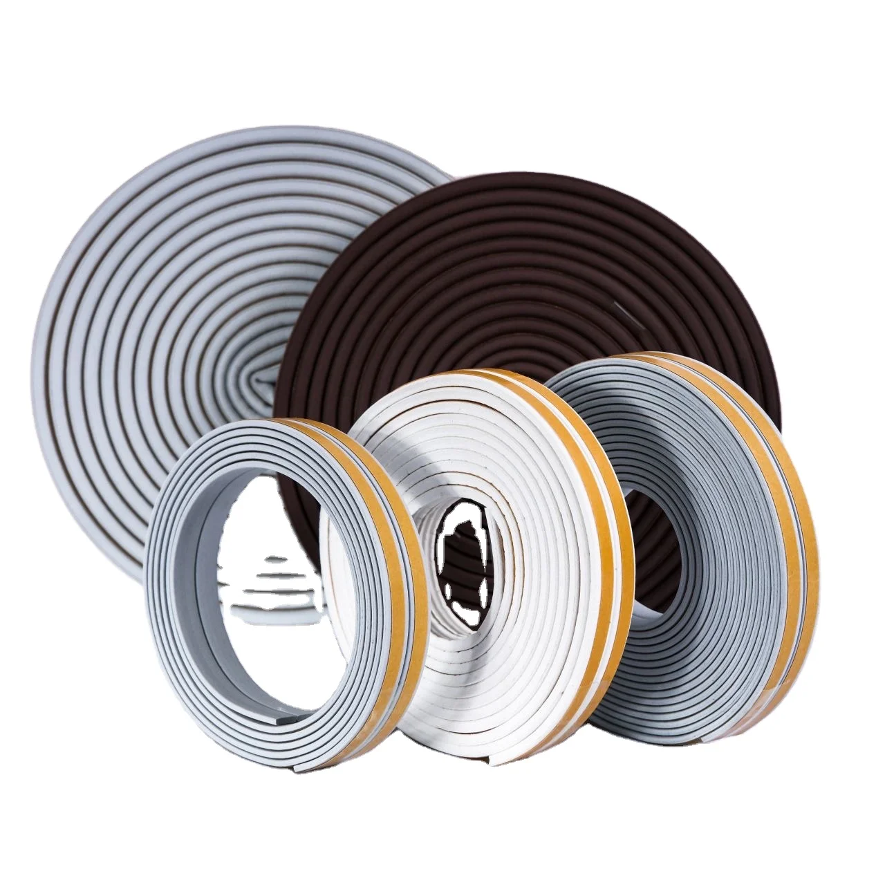 Factory supply D type EPDM foam adhesive rubber strip seals for doorsc and window