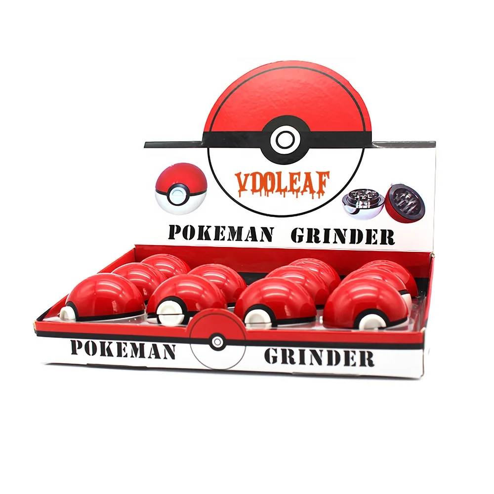 Wholesale 55mm 3 Parts Tobacco Herb Grinder Golf Shape Ball Spice Grinder