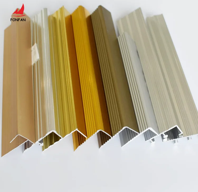 China  Supplier Aluminium Stair Nosing Edge Trim For Carpet Laminate floor  Decorative Strips