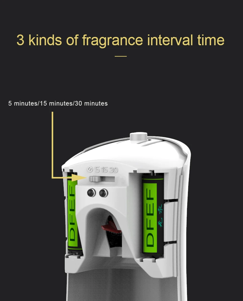 Home bathrooms fragrance refill wall mounted automatic spray air freshener dispenser