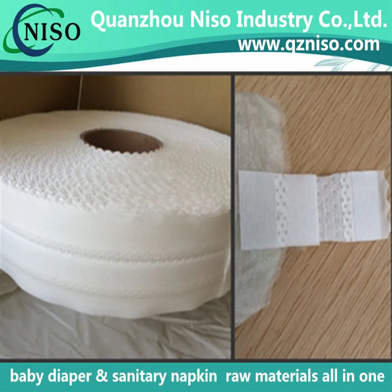 High Quality Durable Using Nonwoven Hook Adhesive Side Tape for Baby Diaper