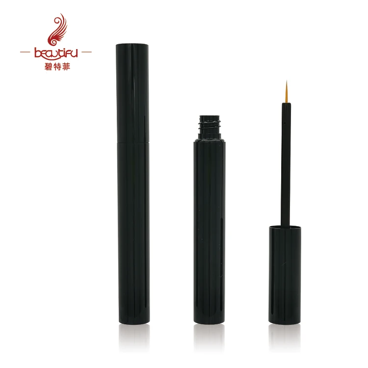 Low MOQ 2ml 3ml 4ml empty aluminum glossy or matte gold,silver,rose gold eyelash and eyebrow serum slim bottles tubes container