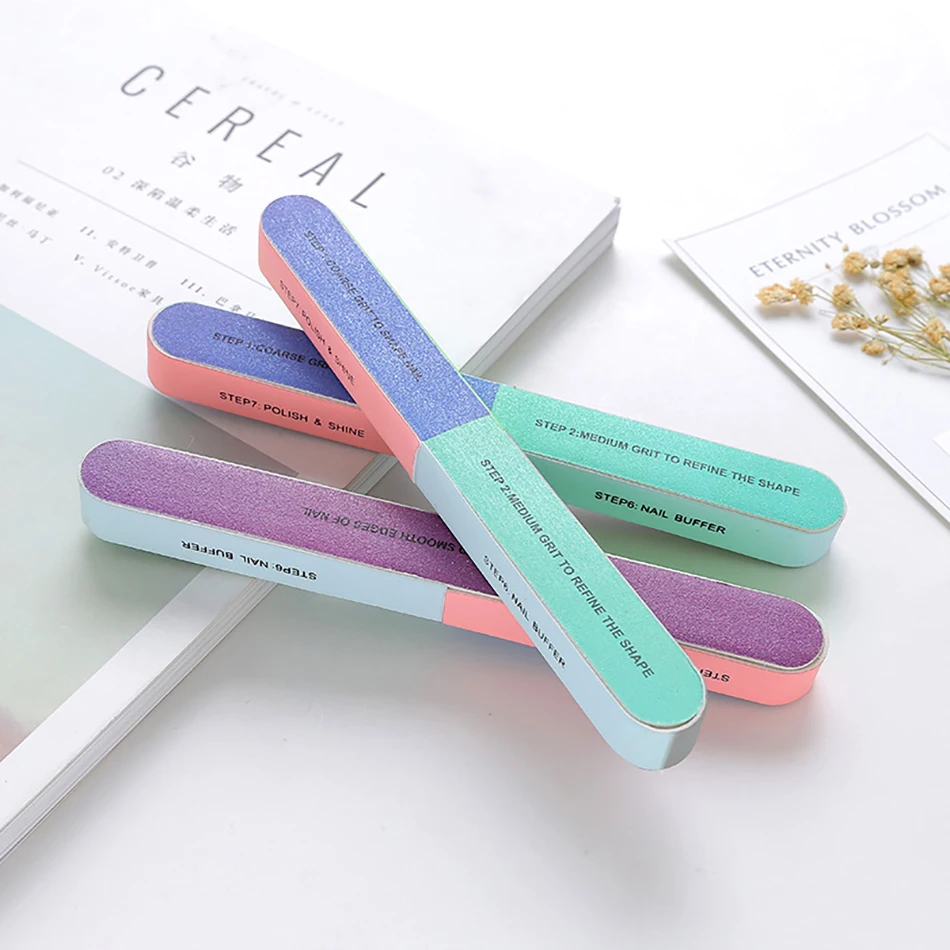 Six-sided Polishing File Nail Tool Block Sanding Pedicure Nail File Sanding Professional Nail File