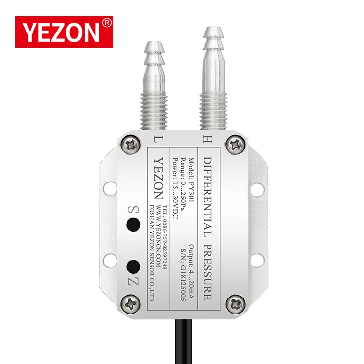Low cost Wind pressure rs 485 420 gas negative pressure aluminum micro differential pressure sensor