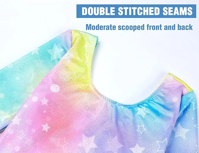 nylon leotard spandex ballet leotards training dance wear rhythmic gymnastics jumpsuit kids sweat fast drying fabric girls wear