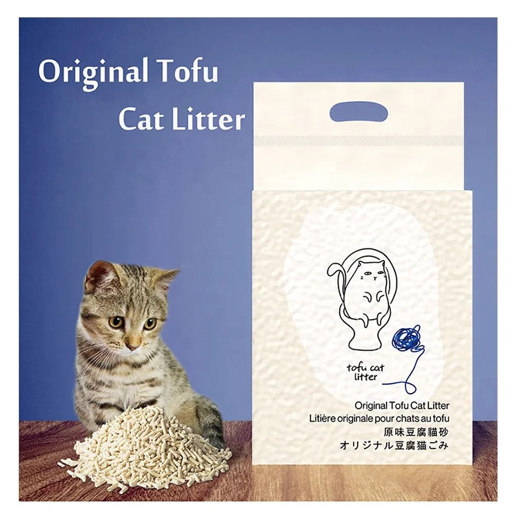 Clumping Tofu Cat Litter Original Tofu Cat Litter 2mm