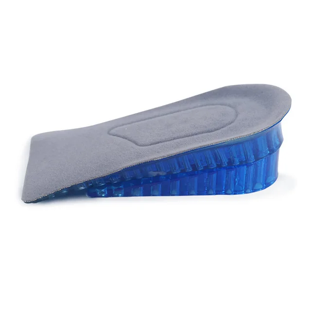 Hot Selling Gel 2 Layers 3.8cm Removable Shock Absorption Unisex Invisible Height Increase  TPR Heel Cushion Pad Insole