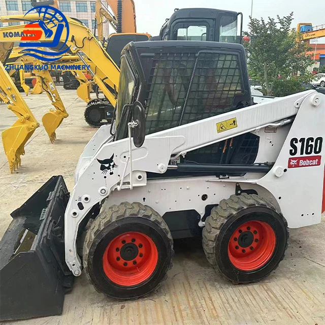 Used Mini Loader Bobcat S160 Skid Steer Wheel Loader Bobcat S130 S160 S450 In Stock Low Price For Sale